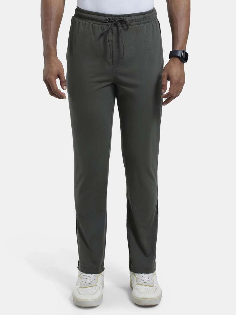 Buy Jockey Men Olive Green Solid Track Pants Track Pants for Men 14503382 Myntra