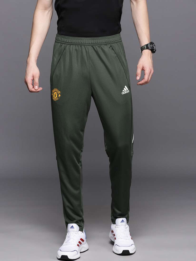 Olive green adidas track pants clearance