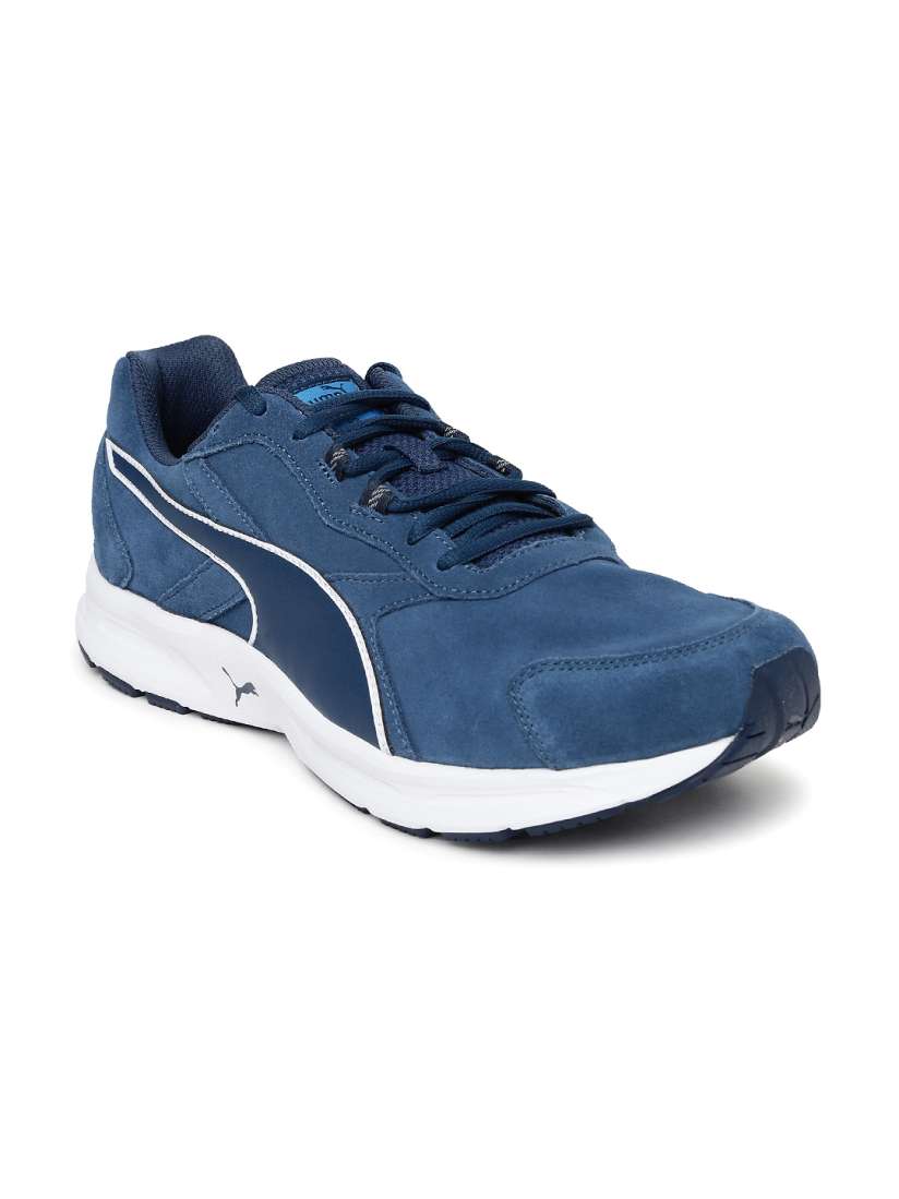 Buy PUMA Men Blue Descendant V3 Suede Running Shoes Sports Shoes for Men 1450935 Myntra