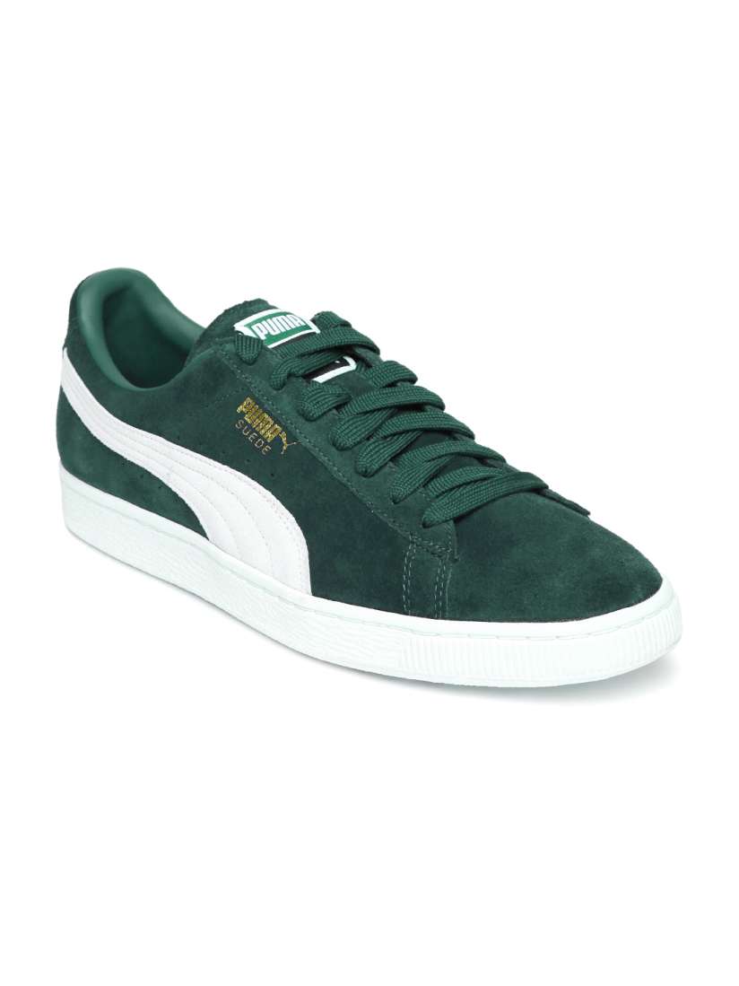 Buy PUMA Men Green Suede Classic Sneakers Casual Shoes for Men 1450962 Myntra