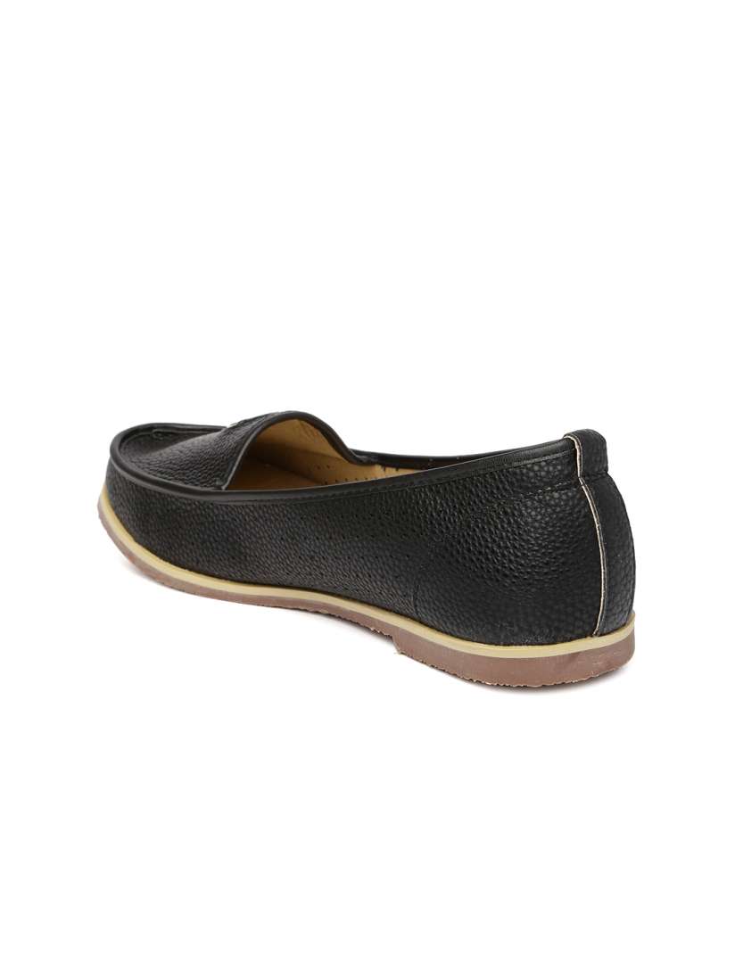 Buy Solovoga Women Black Perforated Flat Shoes Flats for Women 1451235 Myntra