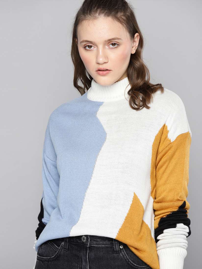 Ladies sweaters myntra best sale