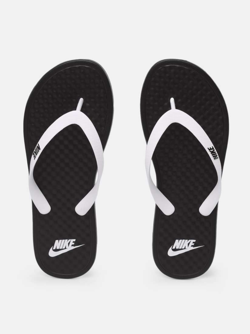 Buy Nike Men Black White Solid OnDeck Thong Flip Flops Flip Flops for Men 14528246 Myntra