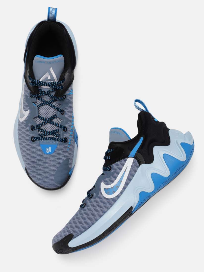 Buy Nike Unisex Grey Blue Giannis Immortality Basketball Shoes Sports Shoes for Unisex 14528450 Myntra