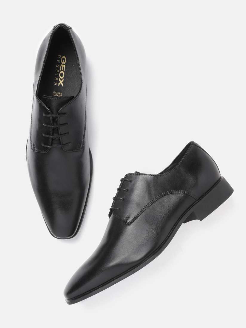 Buy Geox Men Black Solid Leather Formal Derbys Formal Shoes for Men 14533202 Myntra