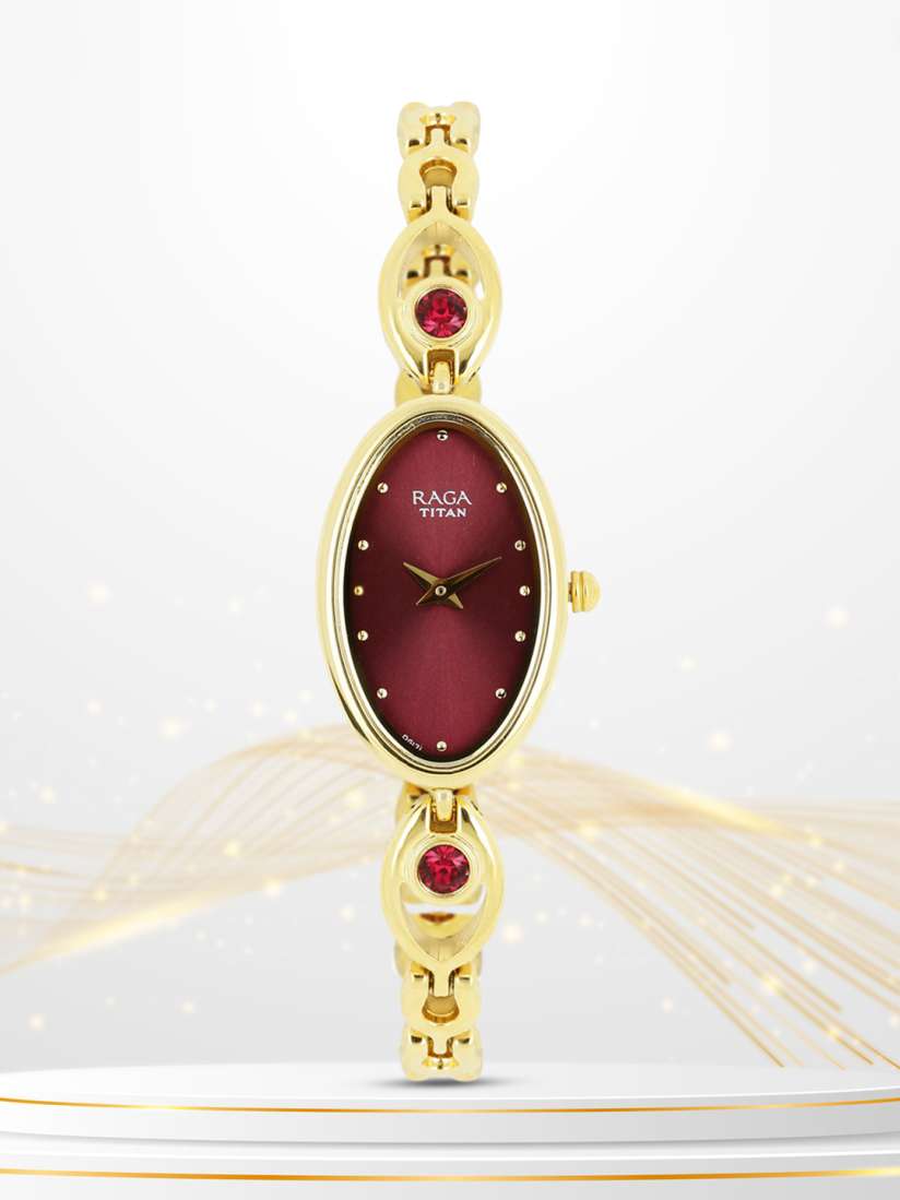 Buy Titan Raga Women Burgundy Dial Watch 2527YM03 Watches for Women 1453592 Myntra