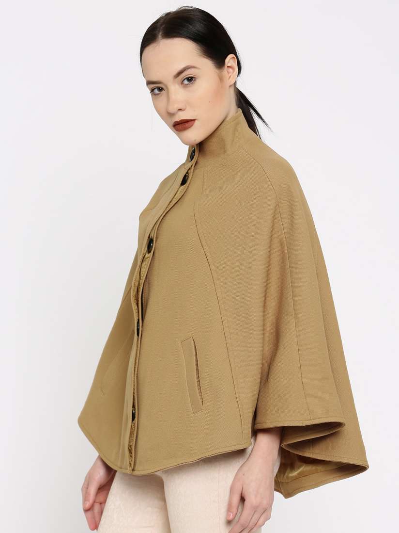 Buy All About You From Deepika Padukone Beige Sleeveless Cape Jacket Jackets for Women Myntra