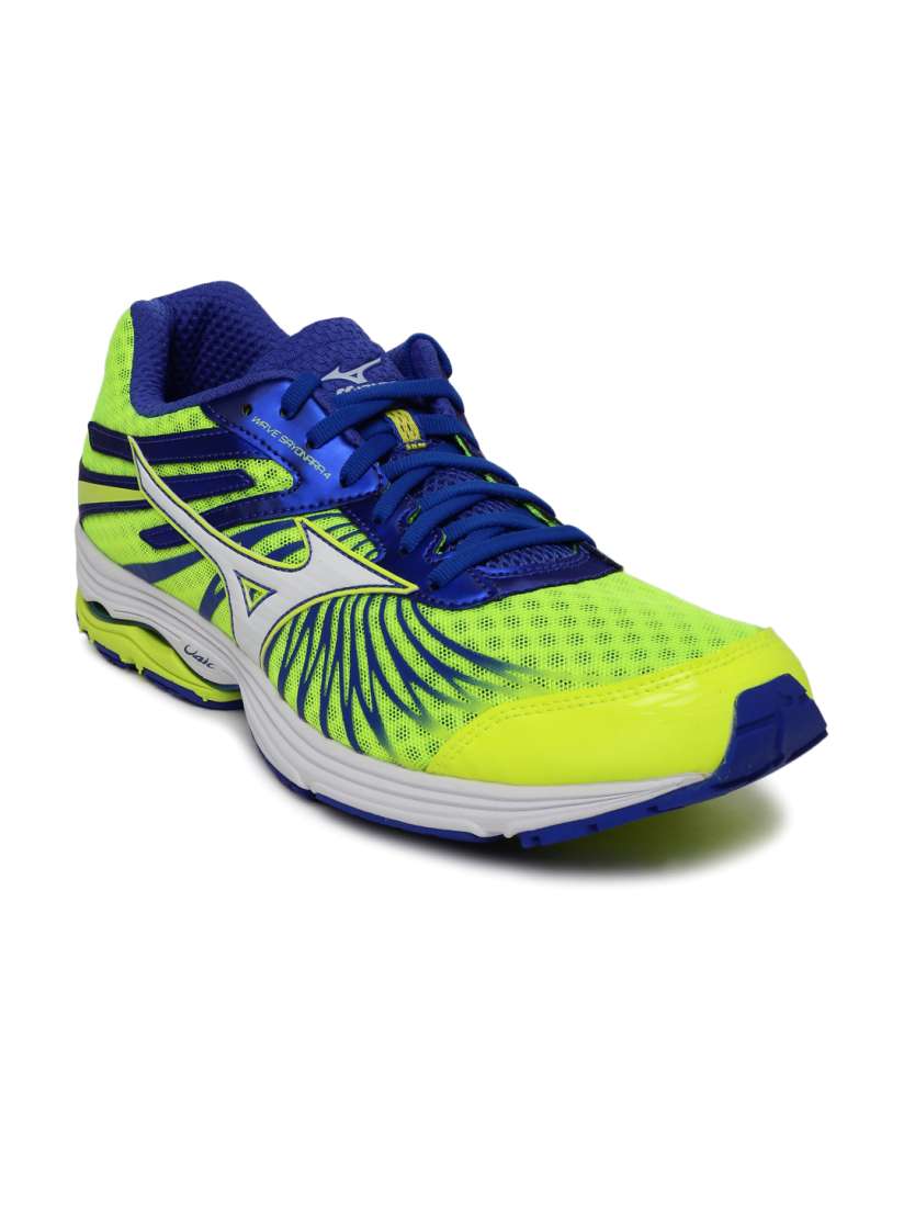 Buy Mizuno Men Yellow Blue Wave Sayonara 4 Running Shoes Sports Shoes for Men 1455763 Myntra