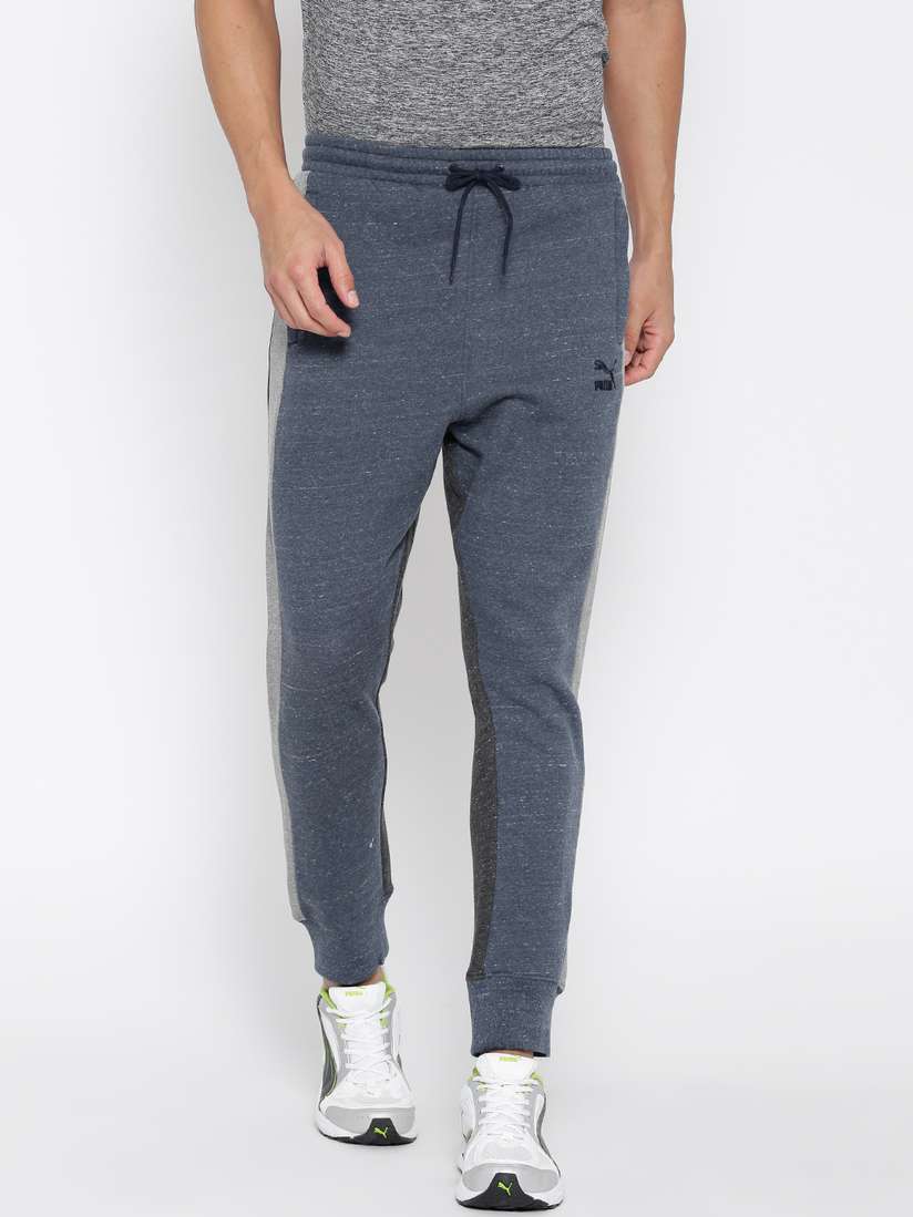 Heather Grey Puma Tracksuit Bottoms Buy Puma Navy Grey T7