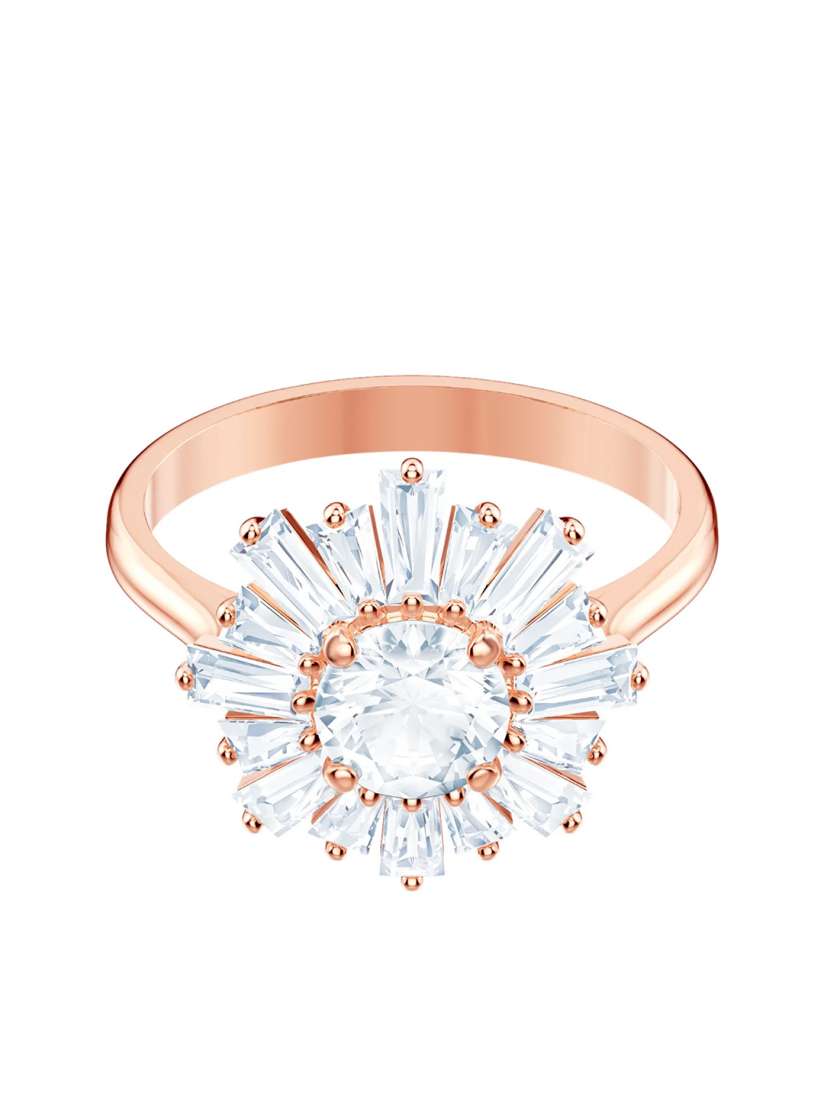 SWAROVSKI Sunshine Ring White & Rose-Gold Tone Plated