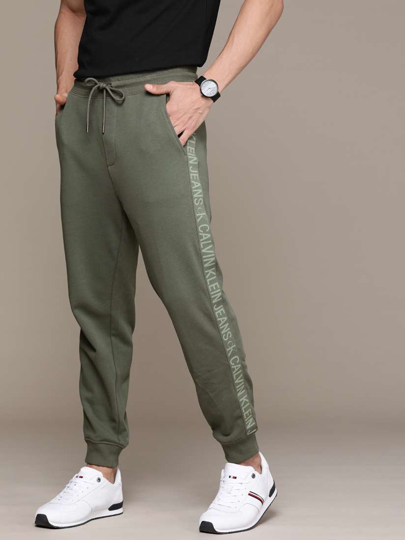 Calvin klein side stripe track pants shop