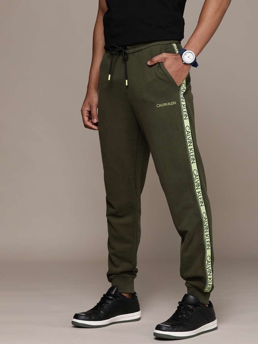 Calvin klein side logo joggers store