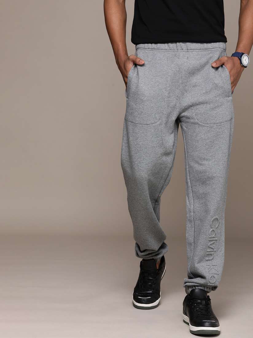 Calvin klein grey track pants hotsell