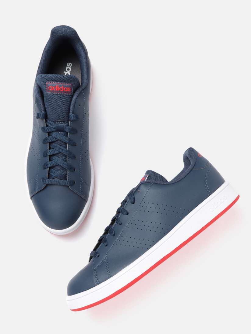 Solid navy tennis shoes store