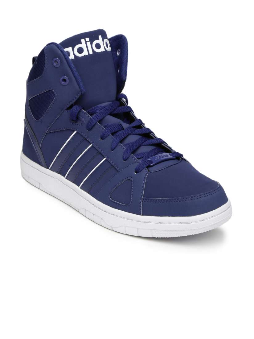 Buy ADIDAS NEO Men Blue Hoops Team Mid Top Sneakers Casual Shoes for Men 1461308 Myntra