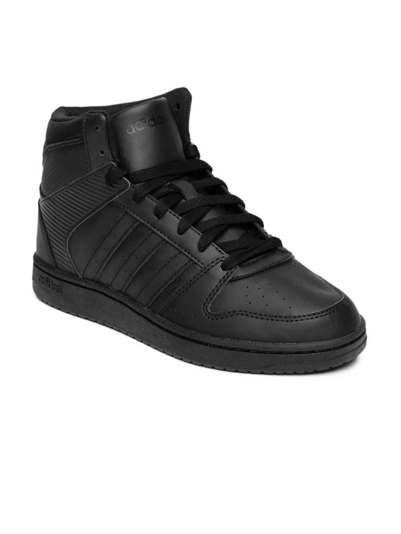 Buy ADIDAS NEO Women Black Hoopster Mid Top Sneakers Casual Shoes for Women 1461311 Myntra