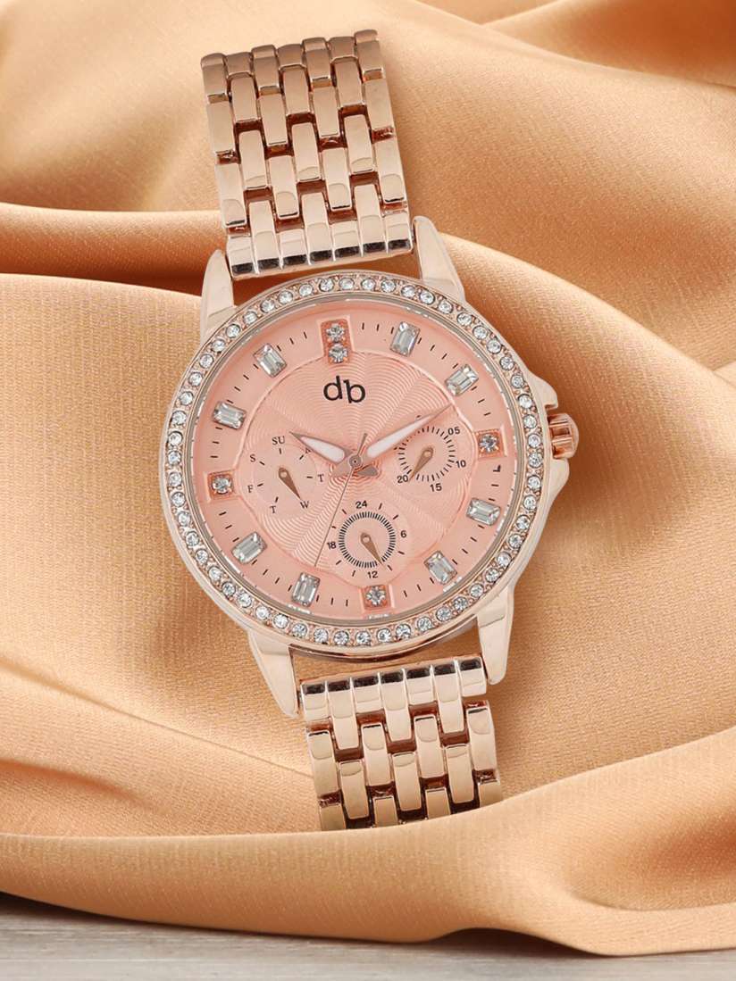 Buy DressBerry Women Rose Gold Toned Analogue Watch MFB PN WTH S5749 02 Watches for Women 1461506 Myntra