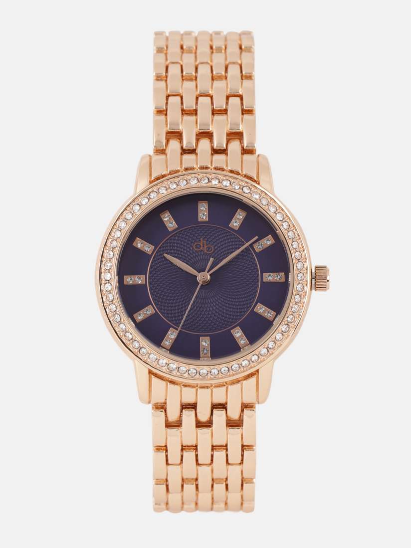 Dressberry blue analog watch sale
