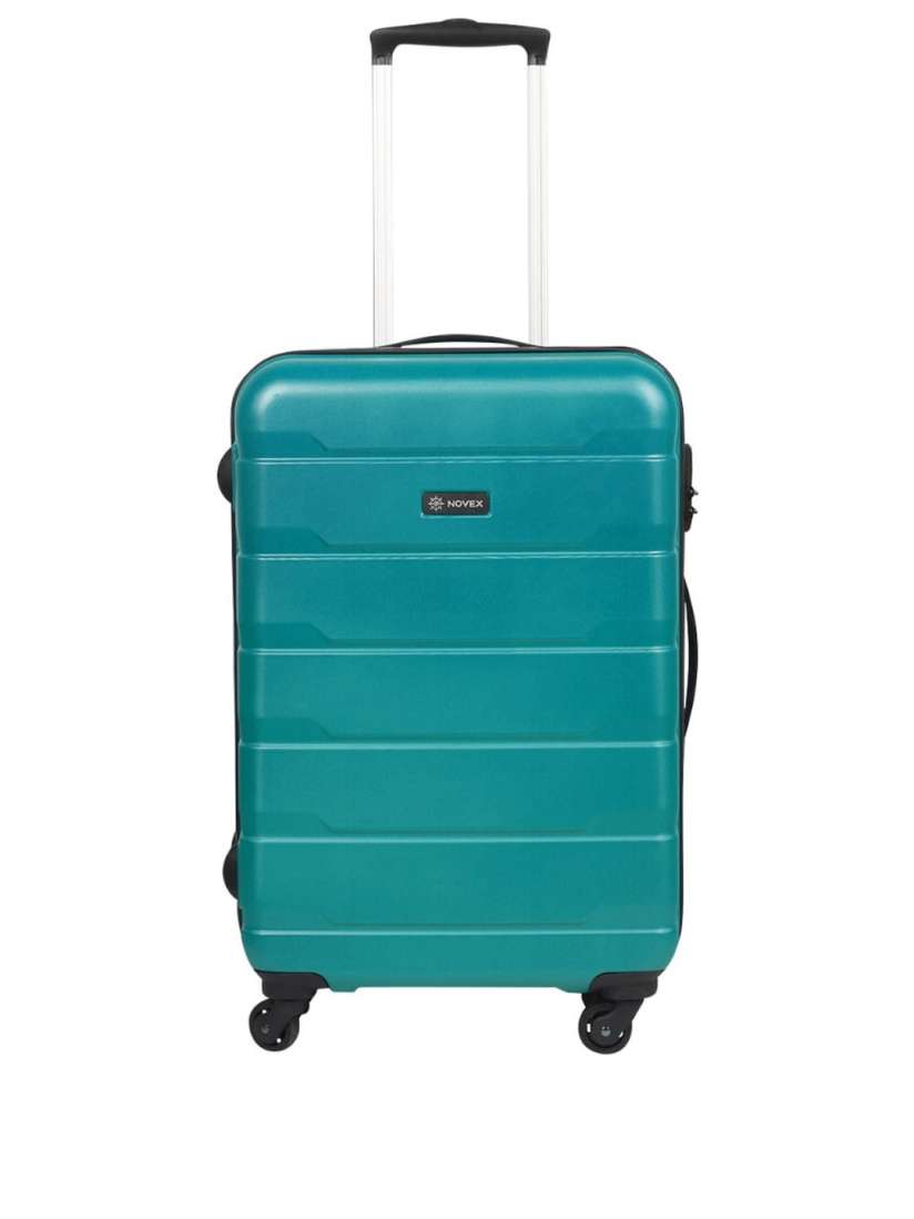 Buy NOVEX Green Textured Medium Hard Sided Trolley Suitcase Trolley Bag for Unisex 14621136 Myntra