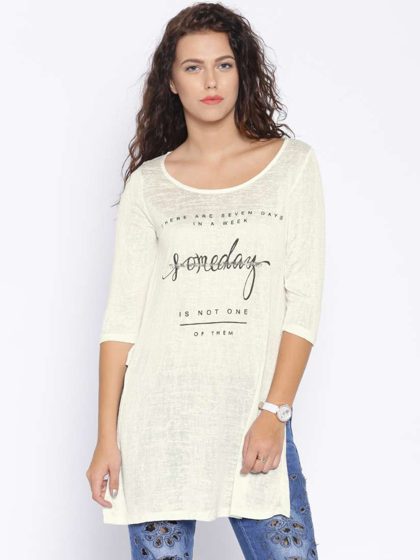Jeans top myntra clearance