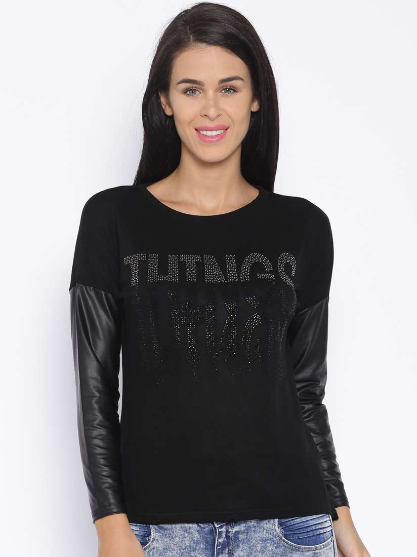 Tops for jeans myntra on sale