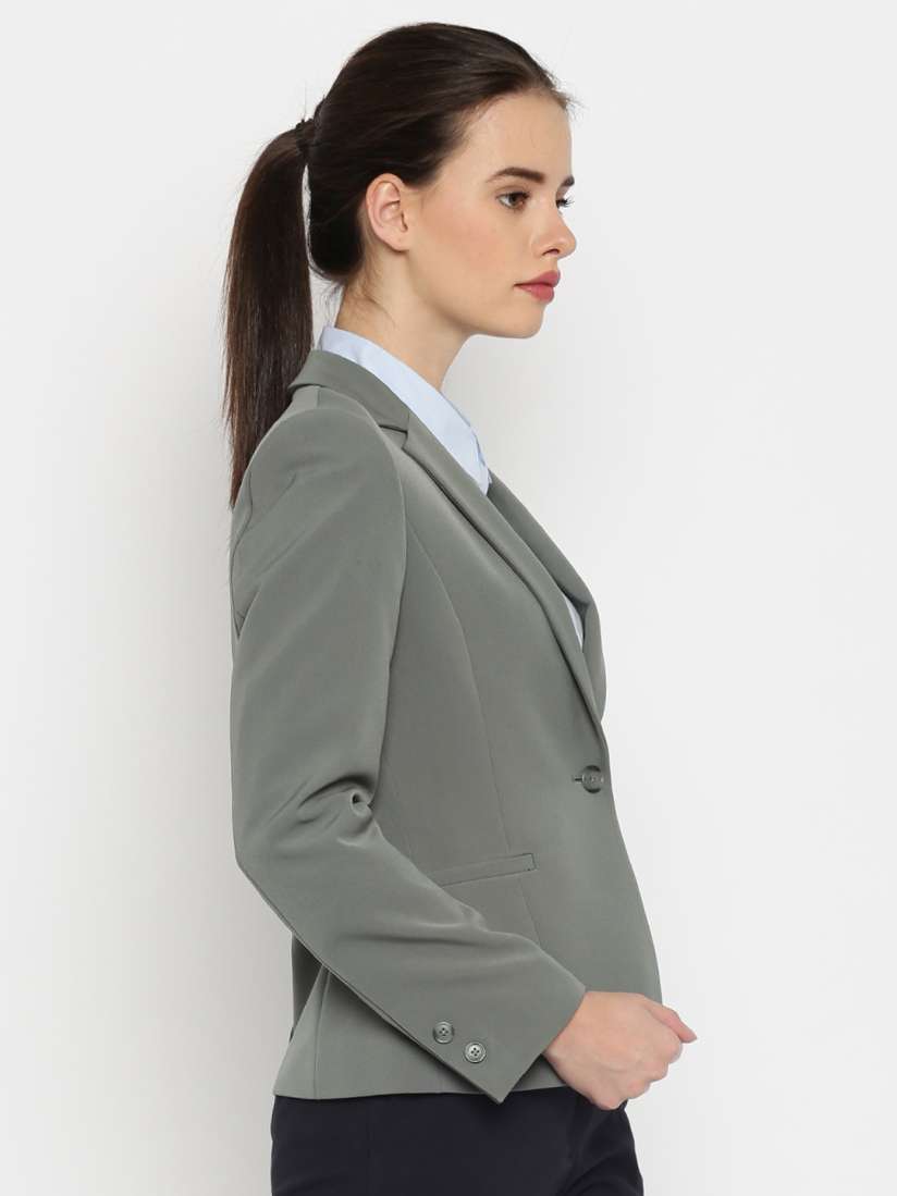 Allen solly grey blazer cheap