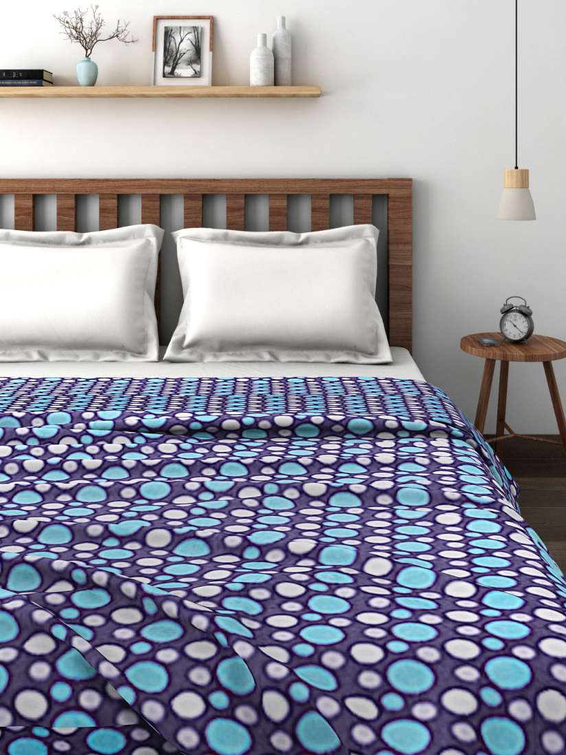 Buy Raymond Home Blue Wool Printed AC Double Blanket Blankets Quilts and Dohars for Unisex 1462834 Myntra