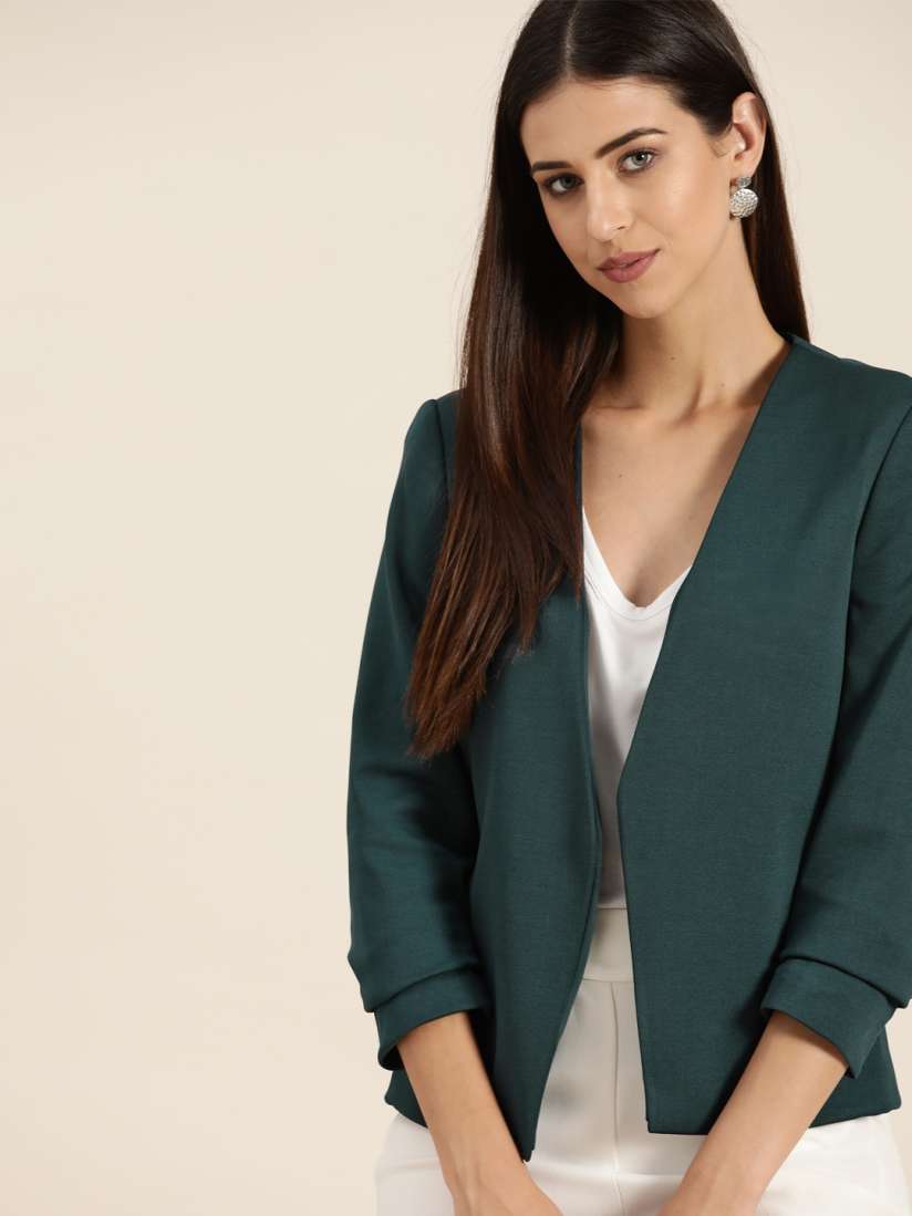 Ladies blazer on myntra best sale