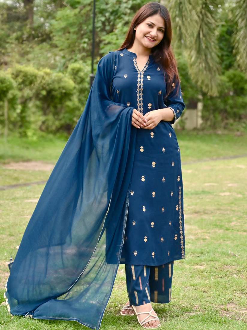 W teal blue kurta hot sale