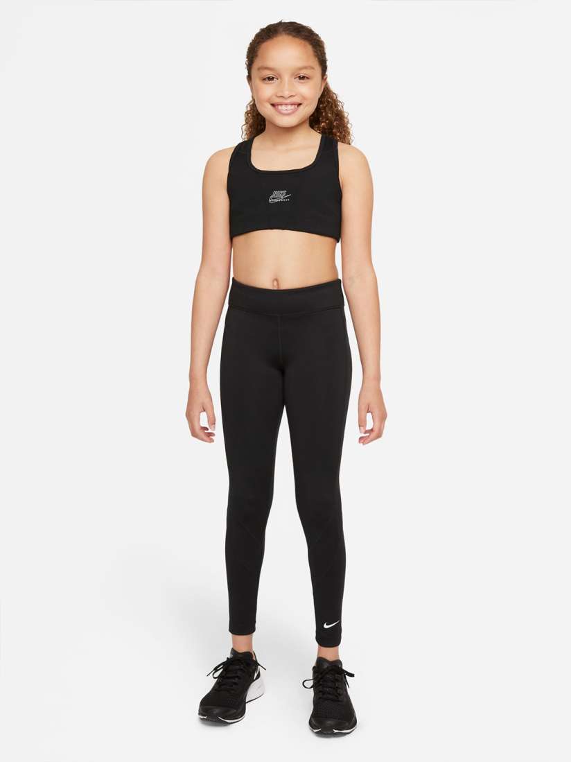 Buy Nike Girls Black Solid Dri FIT One Tights Tights for Girls 14638882 Myntra