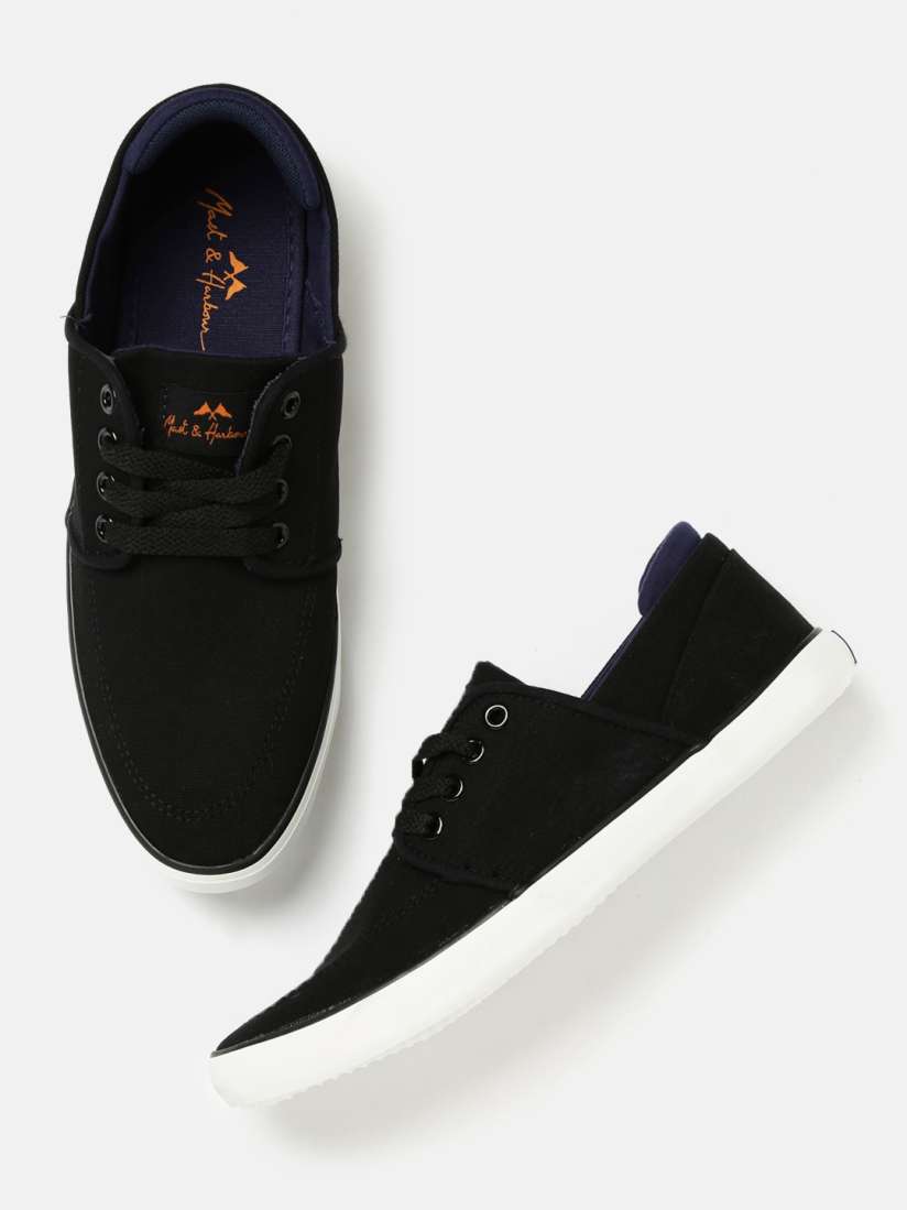 Mast and harbour black sneakers hotsell