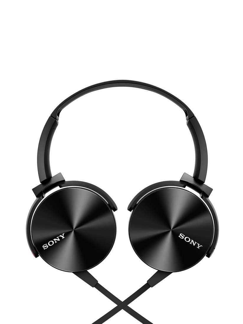 Buy Sony Black On Ear Headphones with Bass Boost Vibration MDR XB450BVCIN Headphones for Unisex 1465667 Myntra