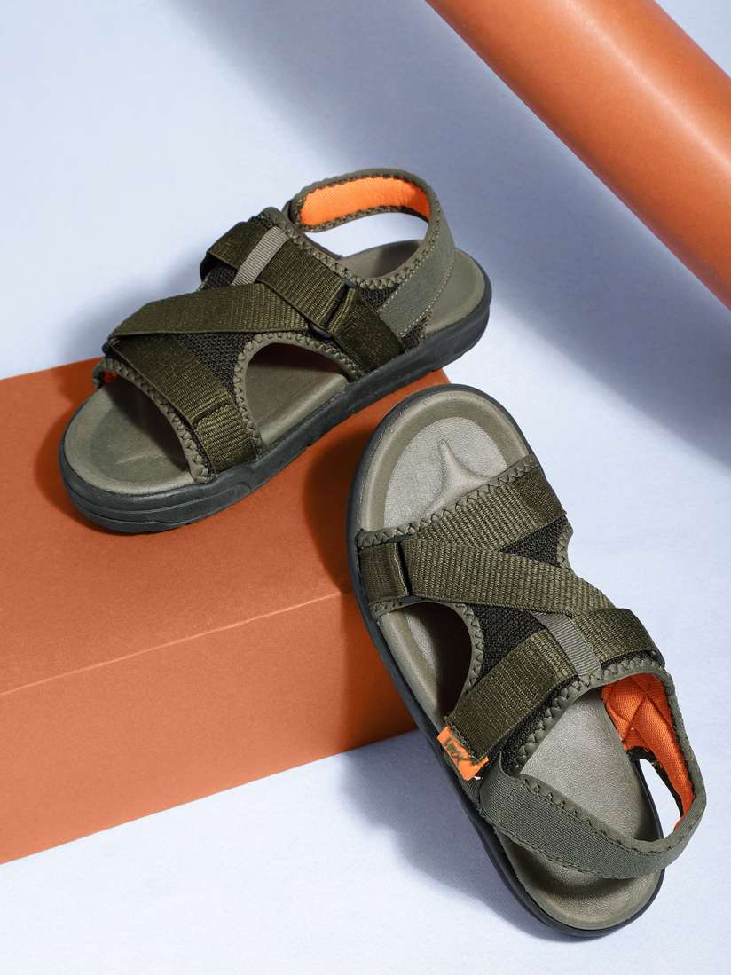 Buy HRX by Hrithik Roshan Men Hook Loop Athleisure Sandals Sandals for Men 14666510 Myntra