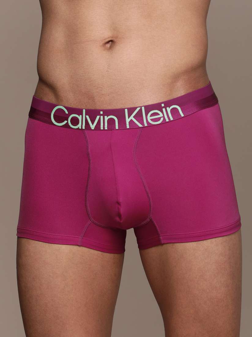 Buy Calvin Klein Underwear Men Magenta Solid Low Rise Trunk NB2974VVG Trunk for Men 14673098 Myntra