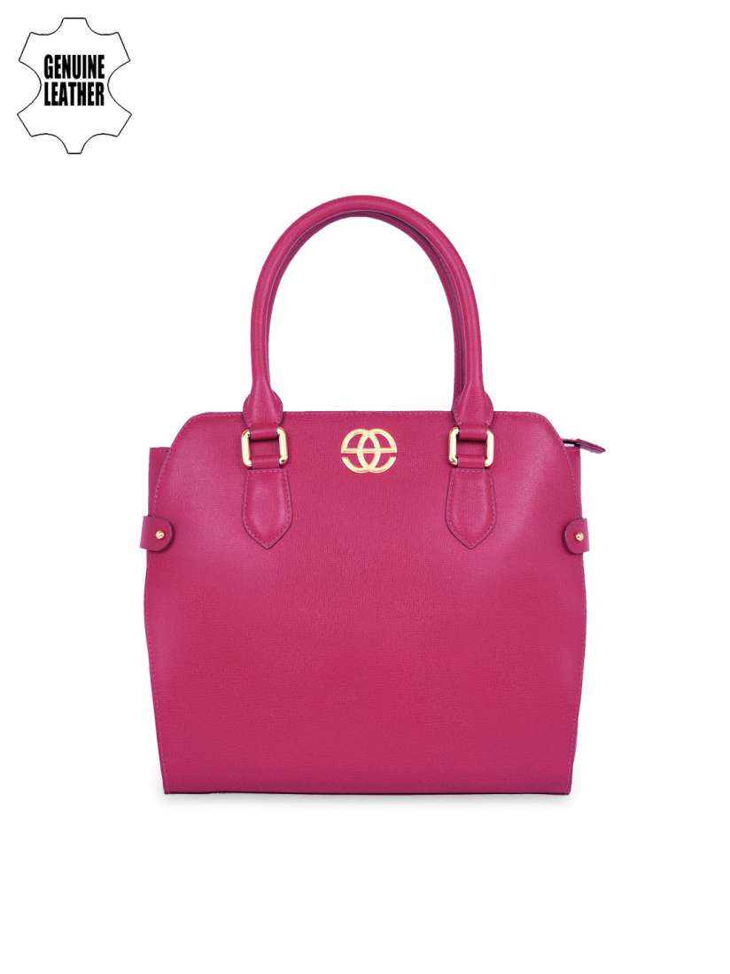 Buy Eske Magenta Leather Handbag Handbags for Women 1467707 Myntra