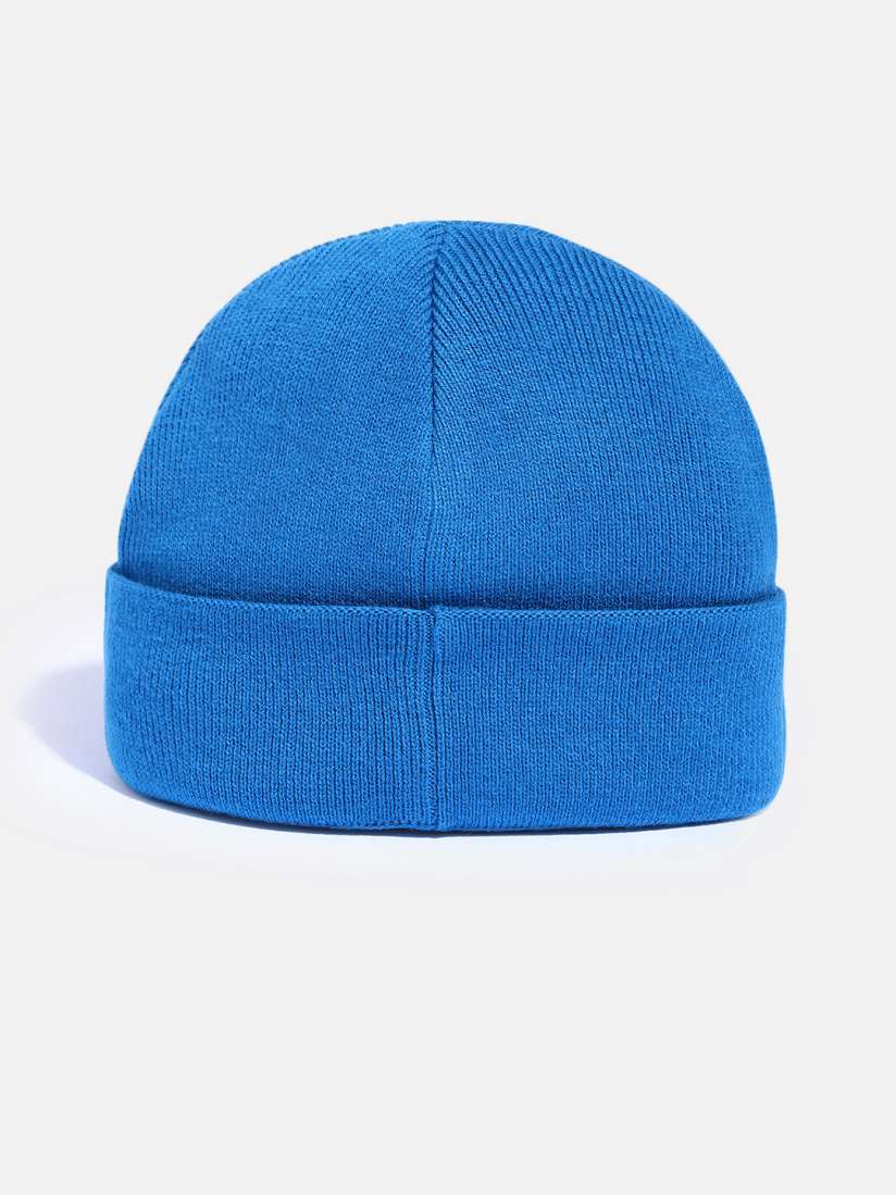 Roadster Unisex Blue Solid Fisherman Beanie
