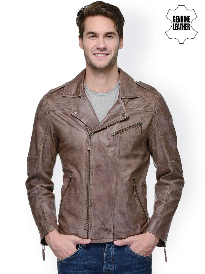 Teakwood leather jackets myntra top