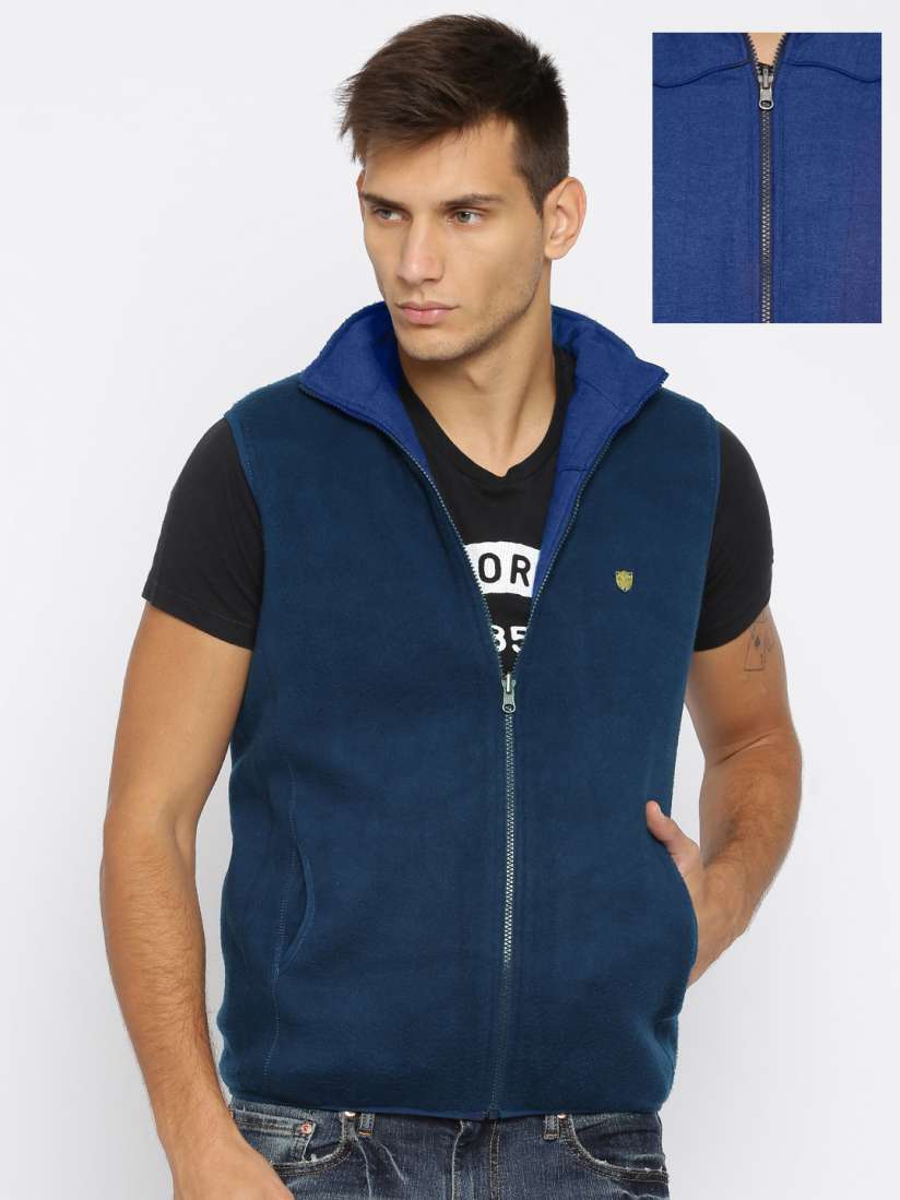 Sleeveless reversible jacket online