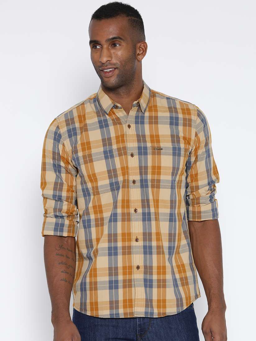 Wrangler casual shirts discount