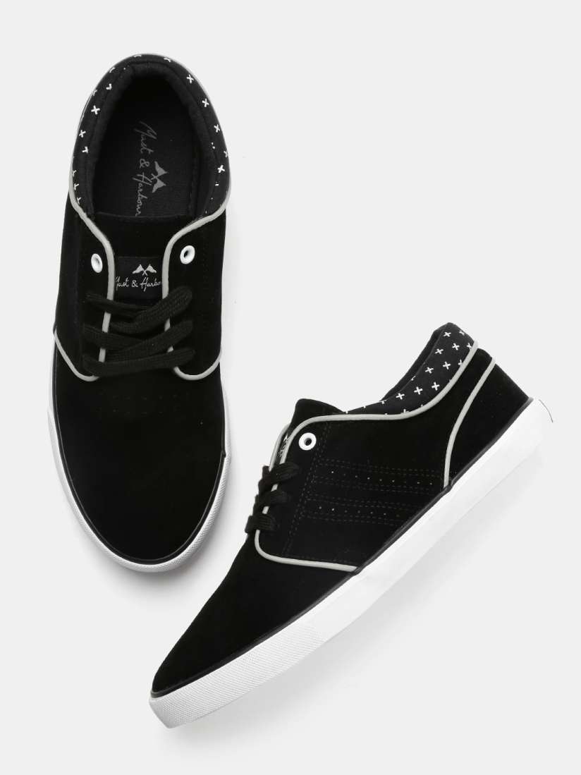Buy Mast Harbour Men Black Sneakers Casual Shoes for Men 1470646 Myntra