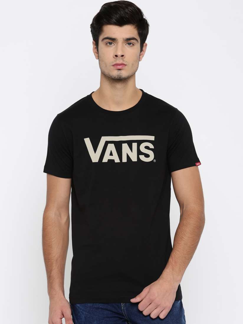 Buy Vans Men Black Printed T shirt Tshirts for Men 1471429 Myntra
