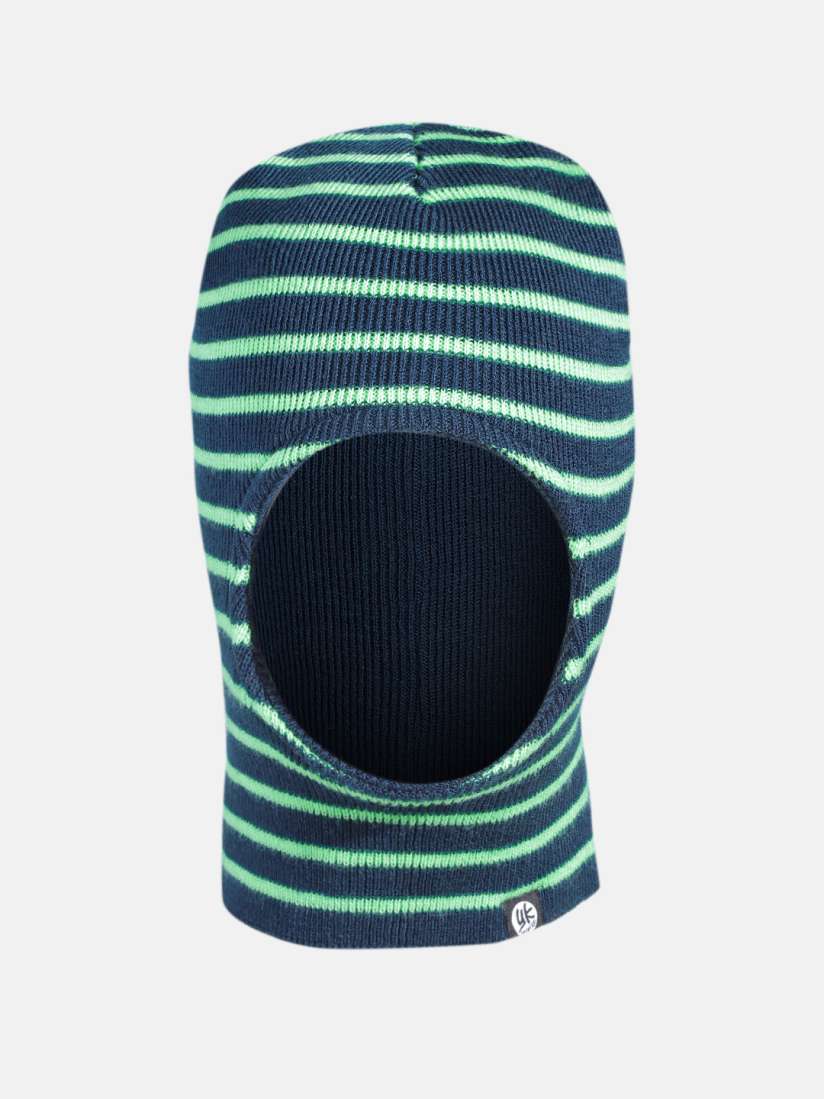 Buy YK Kids Navy Blue Green Self Striped Monkey Cap Caps for Unisex Kids 14720376 Myntra
