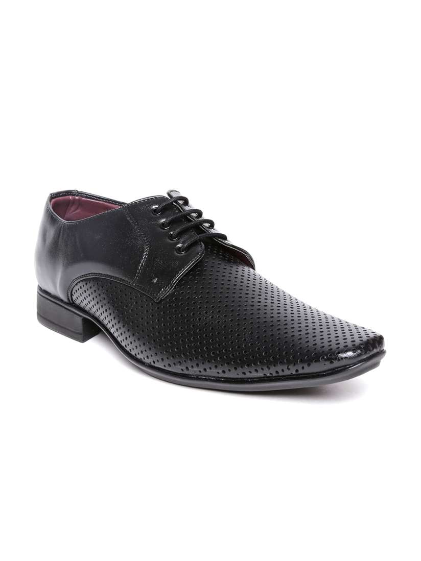 Buy Footin by Bata Men Black Cut Out Semiformal Shoes Formal Shoes for Men 1472631 Myntra