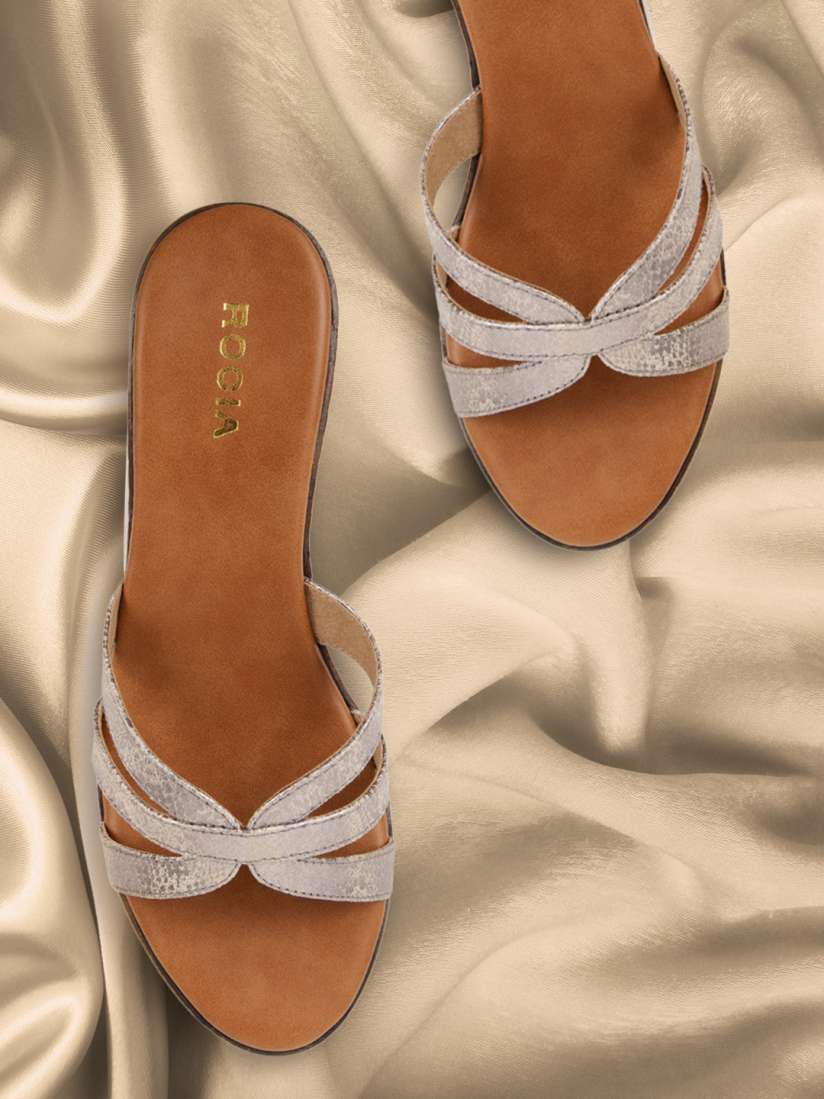 Buy Rocia Gunmetal Toned Textured Wedge Sandals Heels for Women 14739666 Myntra