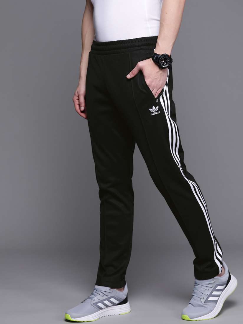 Buy ADIDAS Originals Men Black Regular Fit Classics BECKENBAUER Adicolor Primeblue Sustainable Track Pants Track Pants for Men 14746110 Myntra