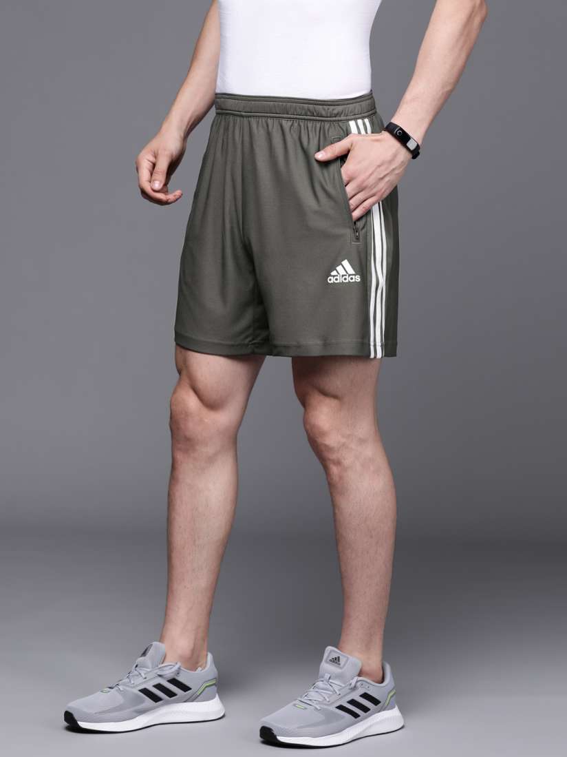Buy ADIDAS Men Grey Aeroready 3 Stripes 8 INCH Shorts Shorts for Men 14746388 Myntra