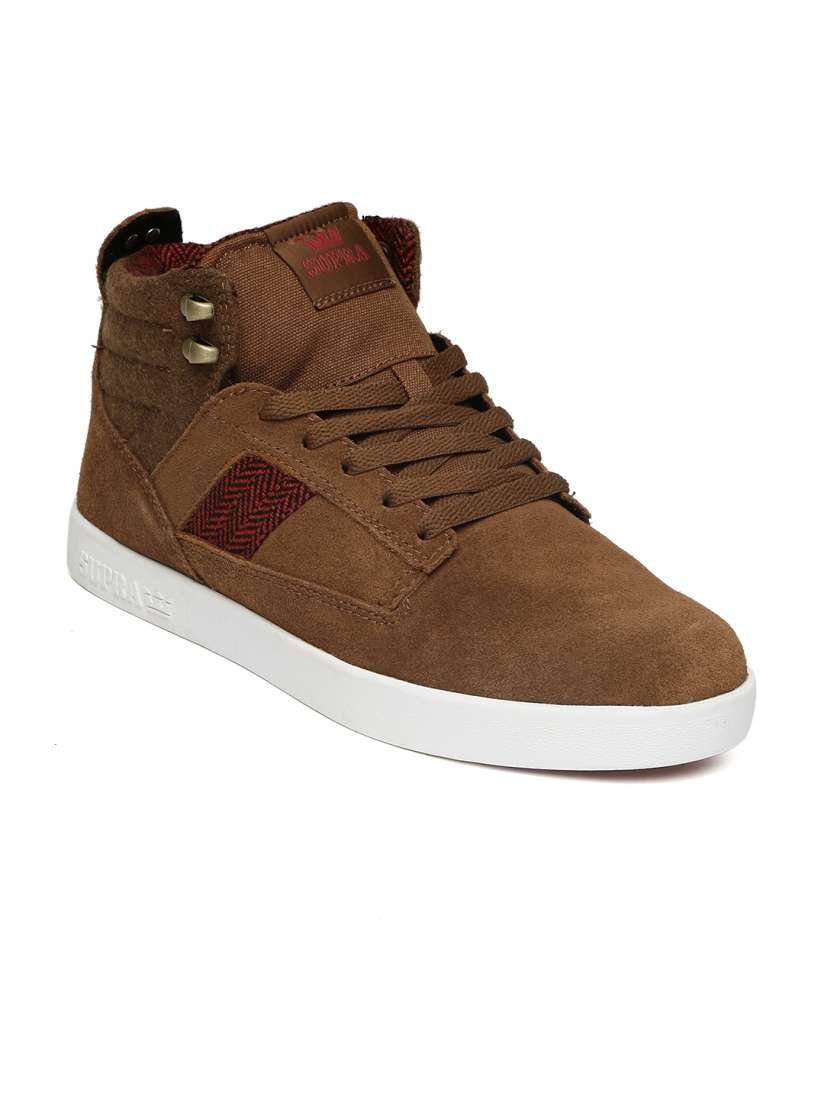 Buy Supra Men Brown Bandit Mid Top Sneakers Casual Shoes for Men 1475344 Myntra