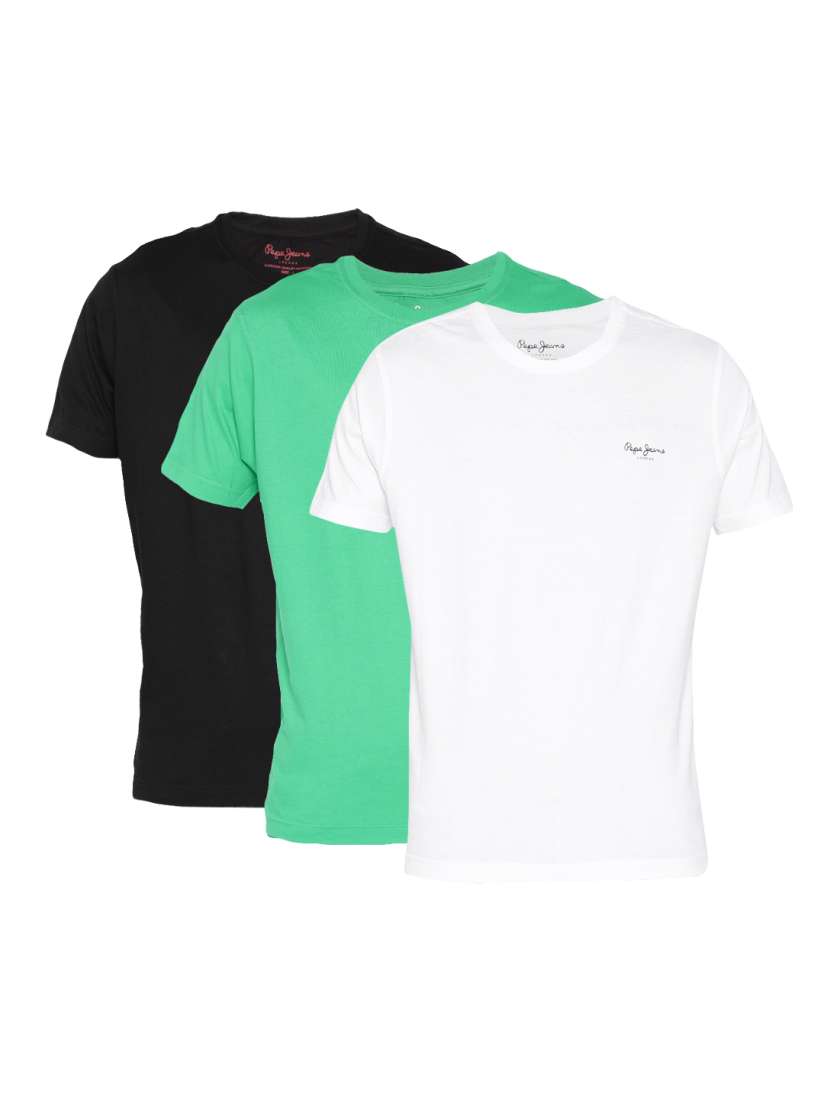 Pepe jeans pack of 3 t shirts shop