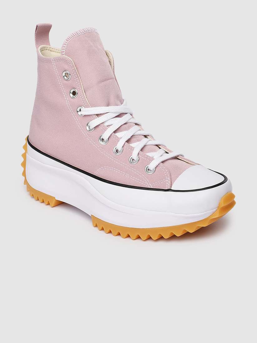 Buy Converse Women Pink Solid Run Star Hike High Top Sneakers Casual Shoes for Women 14765014 Myntra
