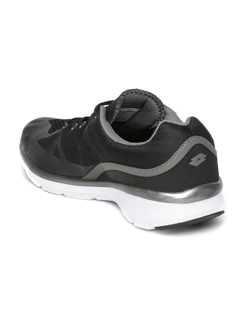 Lotto men black running shoes online